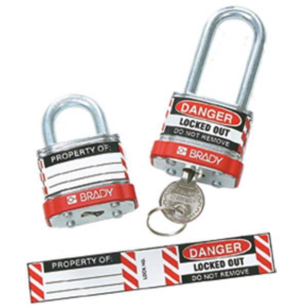Brady® Padlock Lockout Labels #50280 - HardHatGear