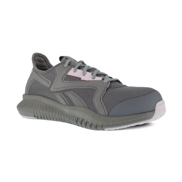 Reebok Women's Grey and Pink Flexagon 3.0 Work Shoe #RB461 - HardHatGear