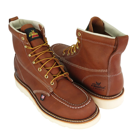 Thorogood 8" wedge sole boot in Crazy Horse