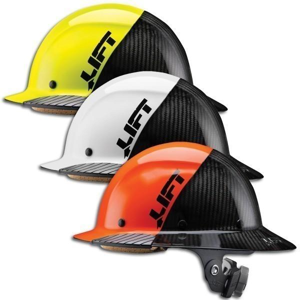 Carbon fiber construction hard hats on sale