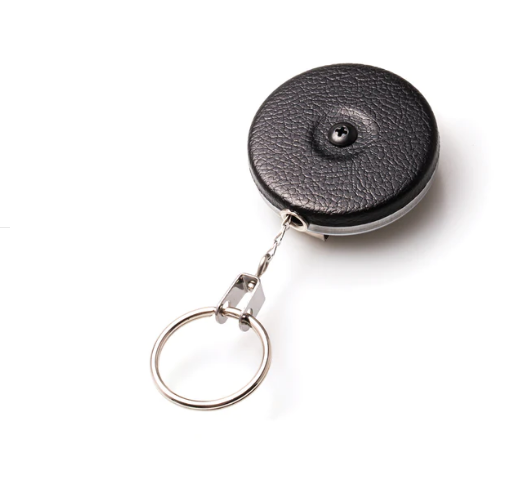 Key-Bak Key-bak Original Series Retractable Keychain In Vinyl Black