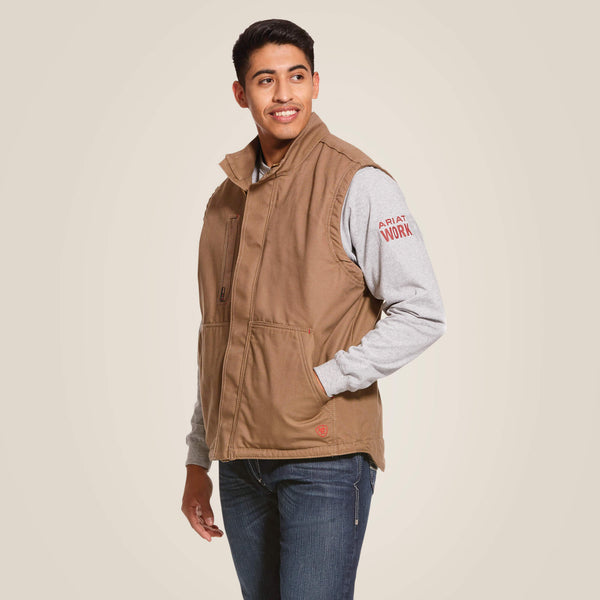 Ariat Men's FR Workhorse Insulated Vest Khaki #10024031