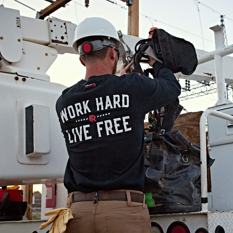 Ariat FR Work Hard Live Free Tee #10052093