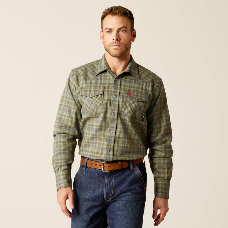 Ariat Mens FR Sawtooth Long Sleeve Work Shirt