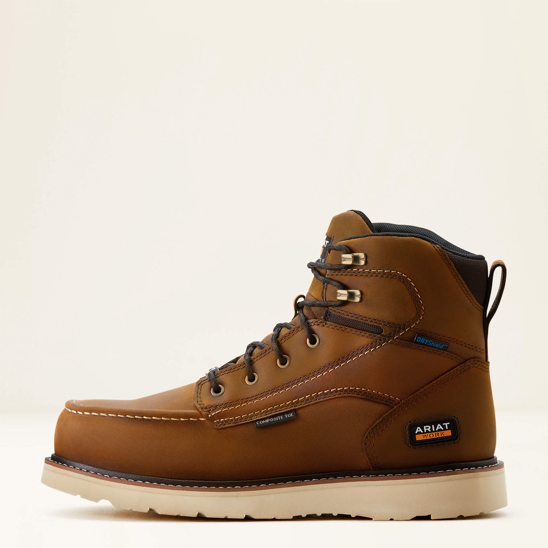 Ariat Rebar Wedge Moc Toe 6" Waterproof Composite Toe Work Boot #10053615