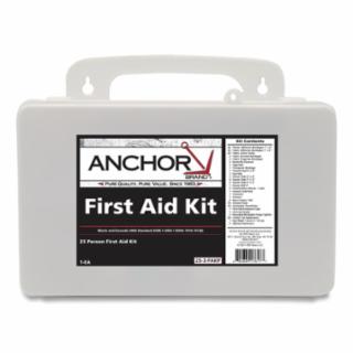 25 Person First Aid Kit, Plastic Case, Wall Mount