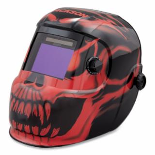 Jackson Safety Bead Demon Graphic Auto-Darkening Welding Helmet – 4/9-13 Shade, Grind Mode, Ratchet & Large Viewing Area