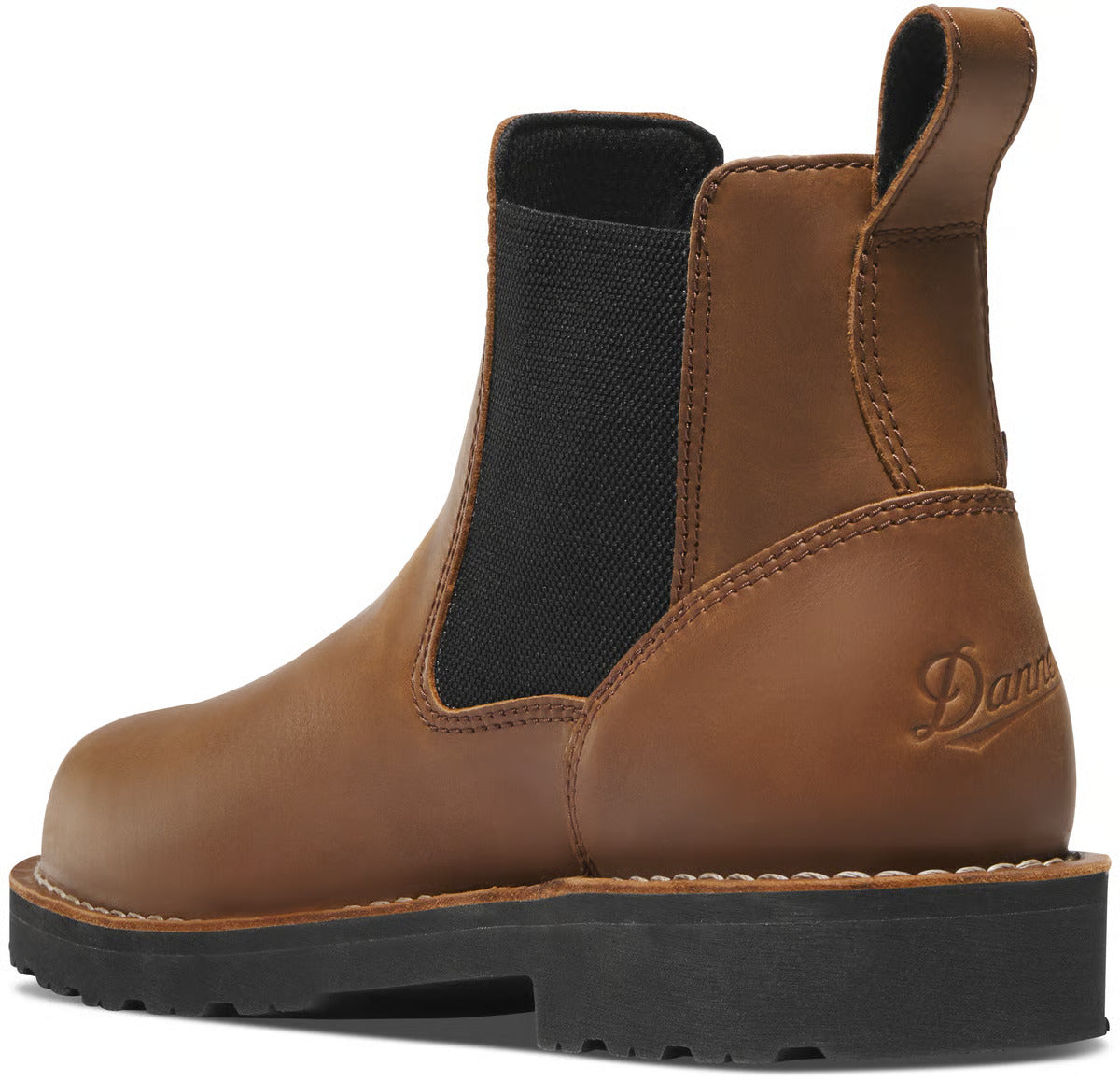 Danner Men's Bull Run Chelsea 6" Tobacco Black Heel #15486