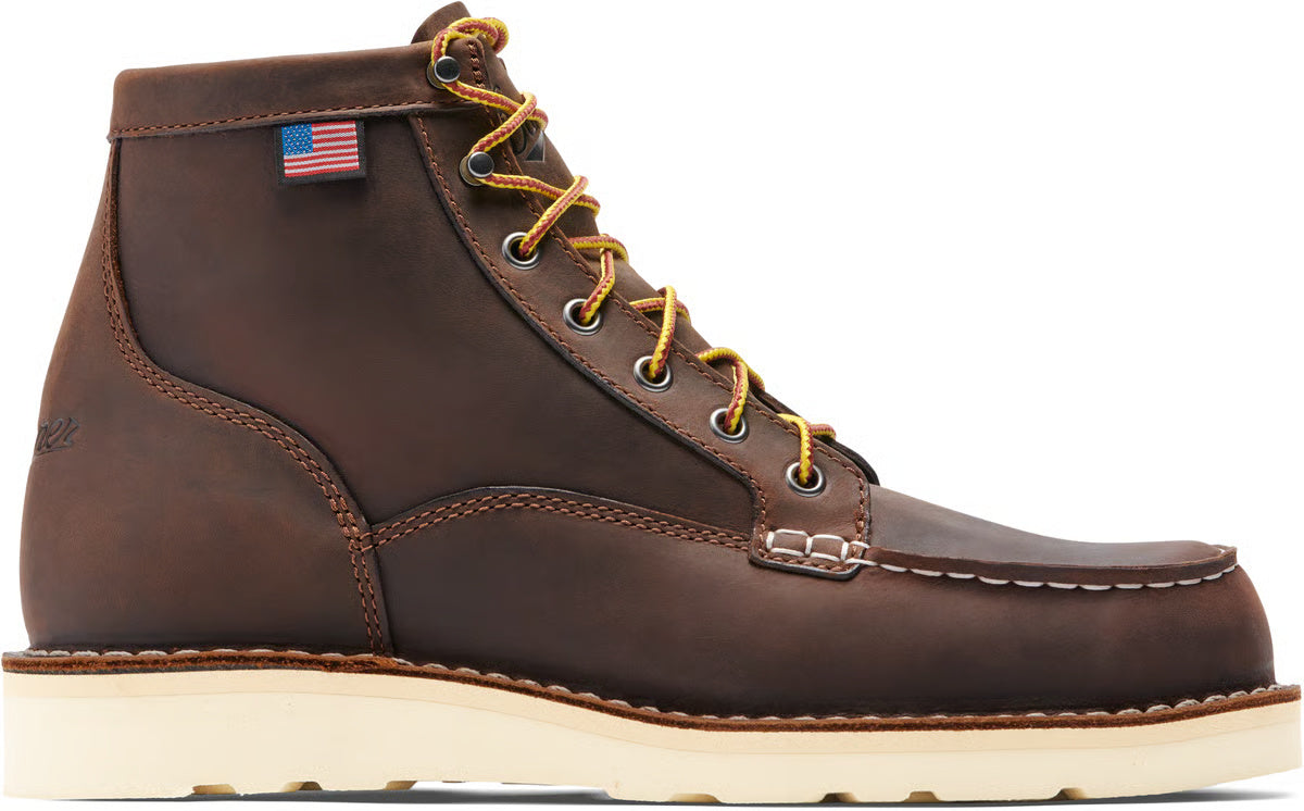 Danner Bull Run Moc Toe Brown 6" Steel Toe #15564