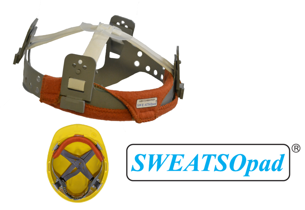 Weldas SWEATSOpad® Hard Hat Welding Sweatbands: Orange 20-3200V