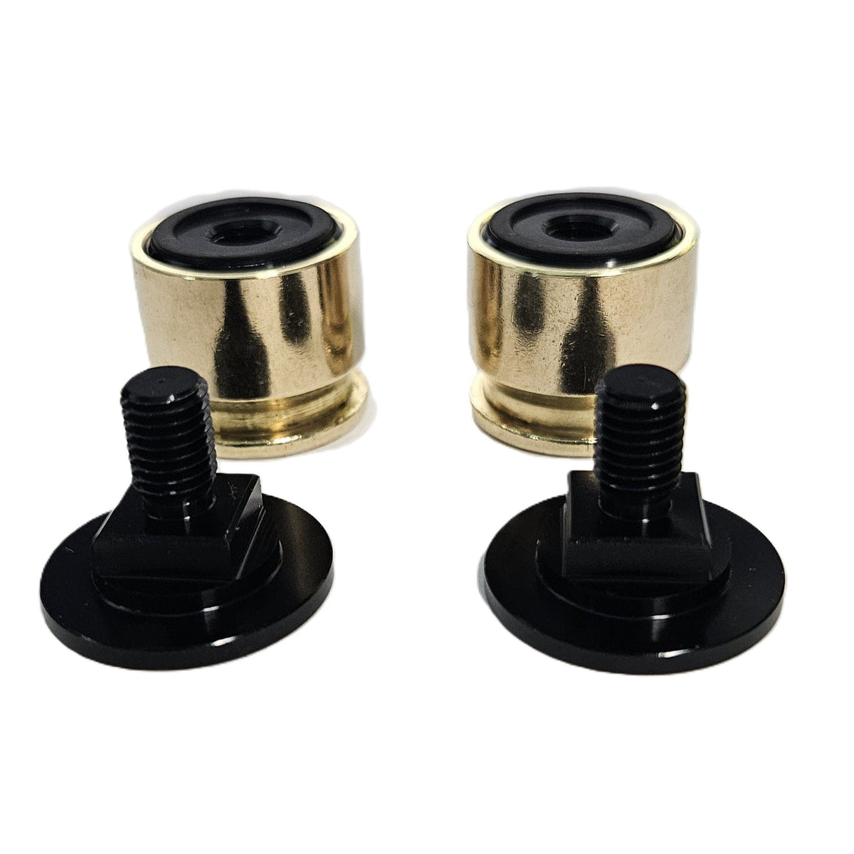50 Caliber BMG Welding Hood Helmet Fasteners Headgear Replacement Parts Accessories Screws Flip Hood Aluminum - Anodized w/Silicone Washer Non-Slip 1 Pair