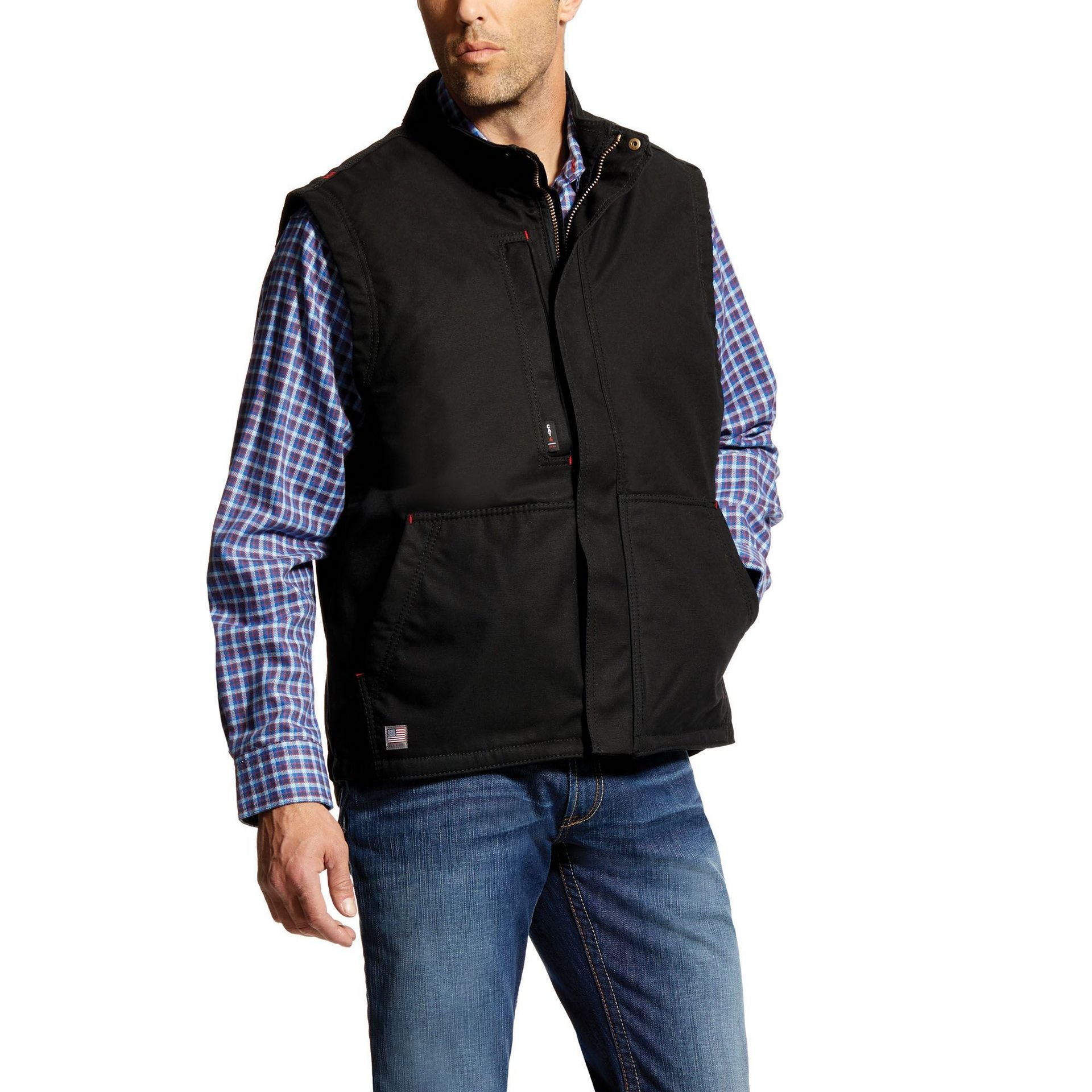Ariat Men's FR Workhorse Insulated Vest Black #10024030