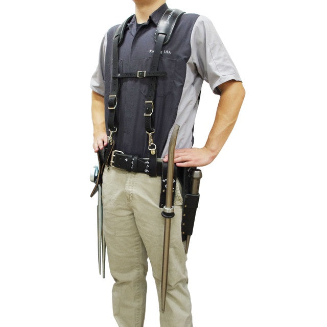 Rudedog USA Leather Work Suspenders  #3018