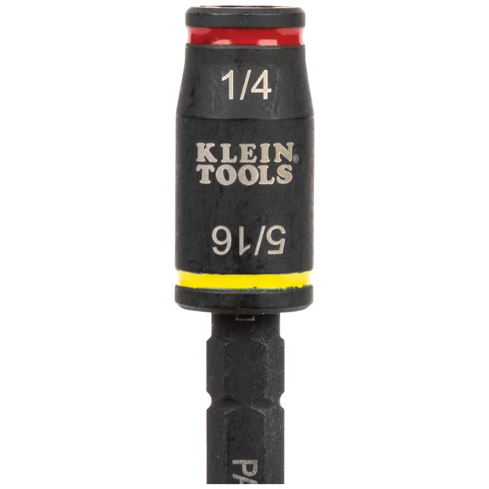 Klein 3-in-1 Impact Flip Socket, 1/4-Inch, 5/16-Inch, 5-Inch Length #32767