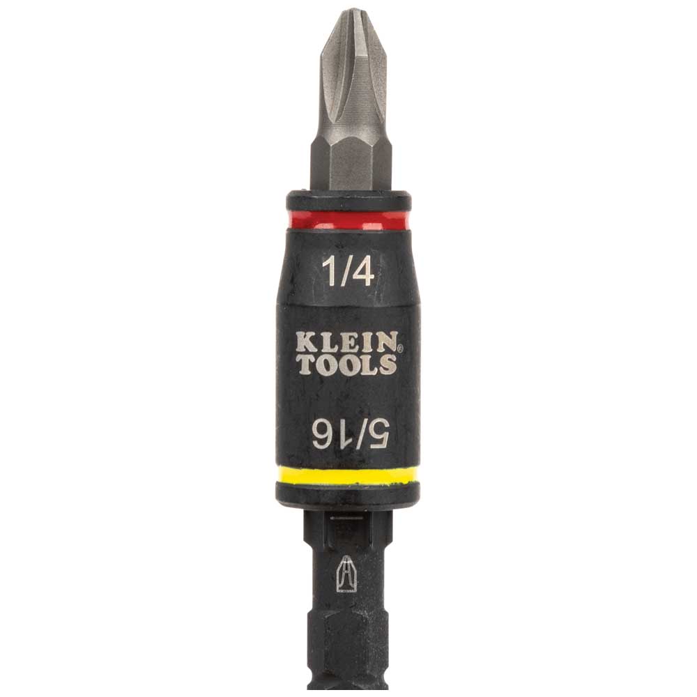 Klein 3-in-1 Impact Flip Socket, 1/4-Inch, 5/16-Inch, 5-Inch Length #32767