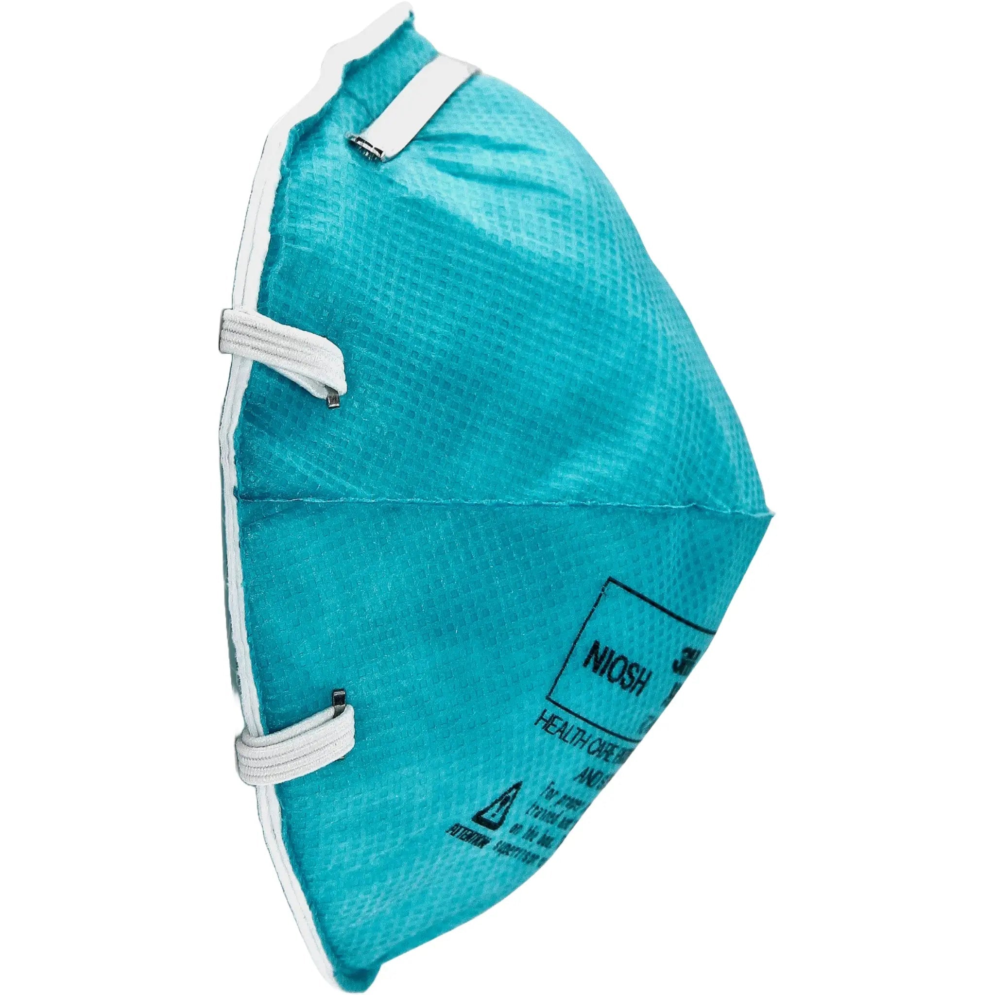 3M 1860 N95 Health Care Particulate Respirator and Surgical Mask, Teal