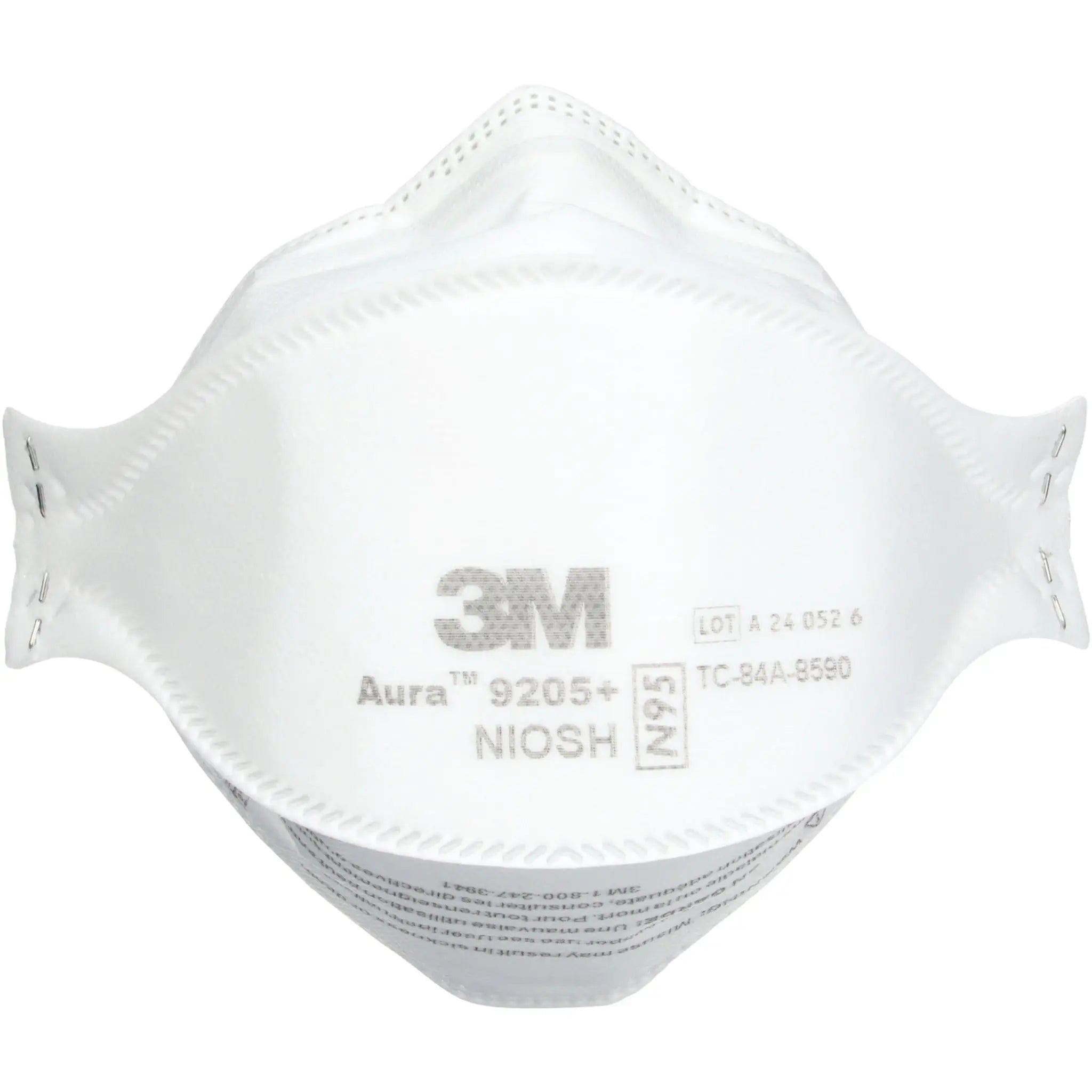 3M 9205+ N95 Aura Particulate Respirator Mask, White, Standard