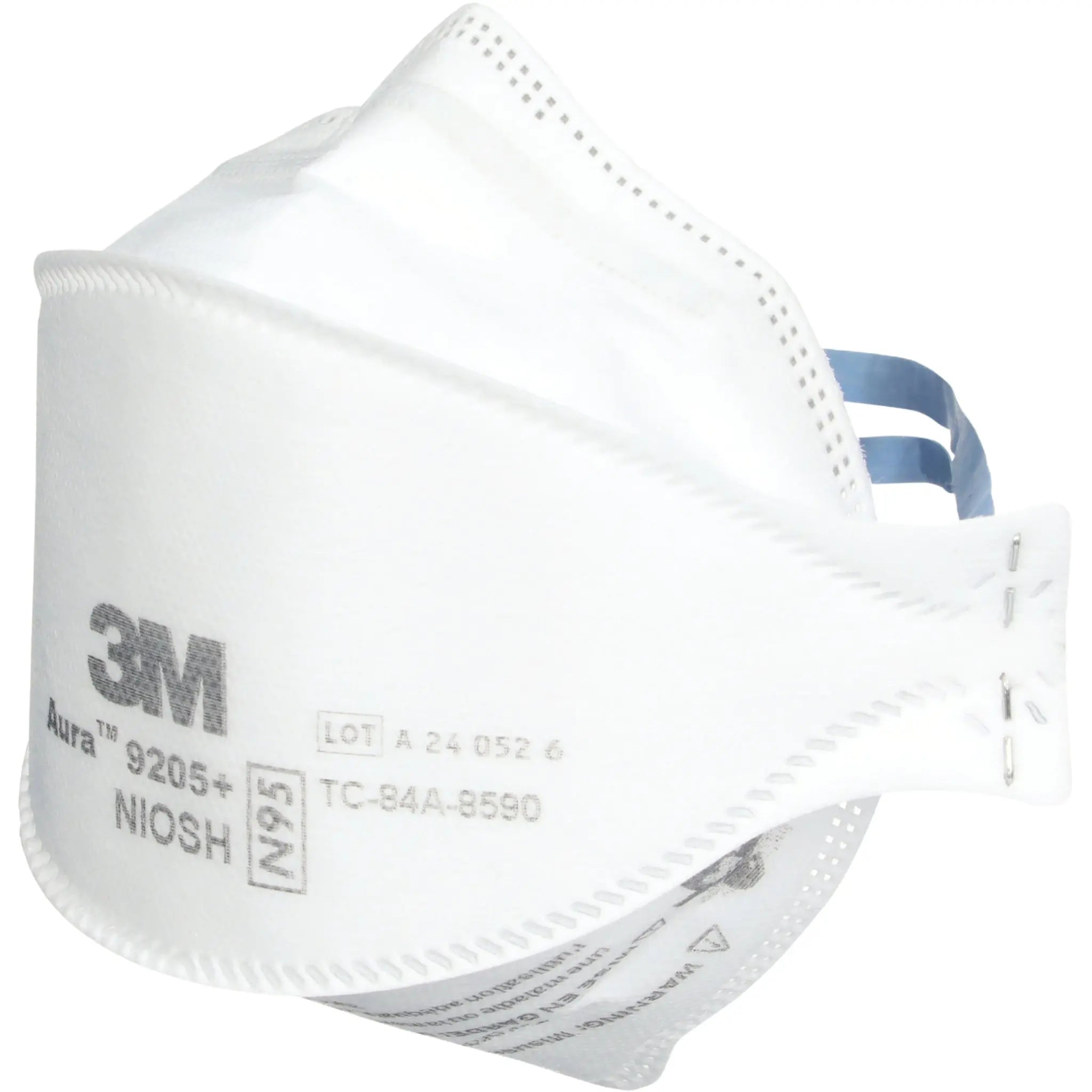 3M 9205+ N95 Aura Particulate Respirator Mask, White, Standard