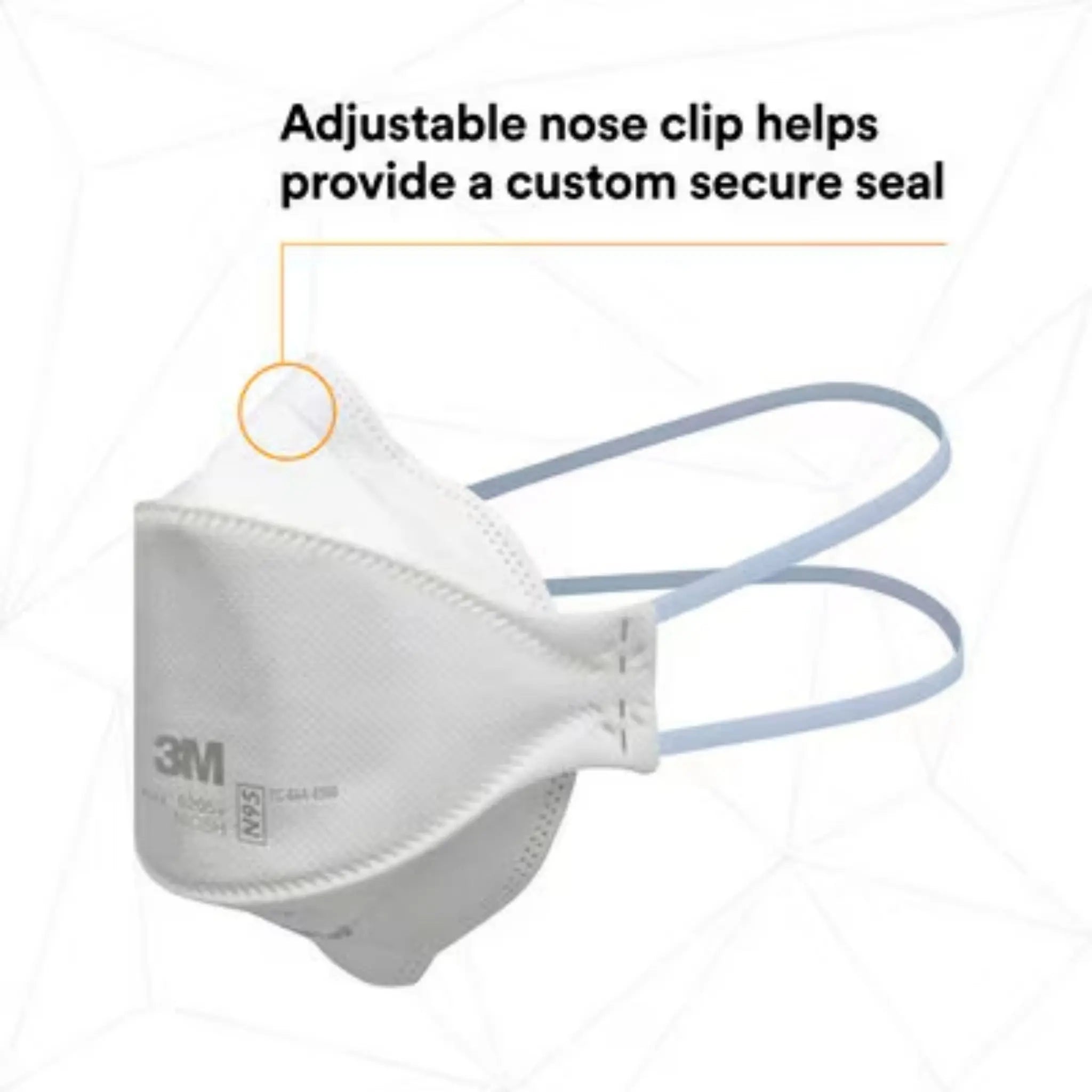 3M 9205+ N95 Aura Particulate Respirator Mask, White, Standard