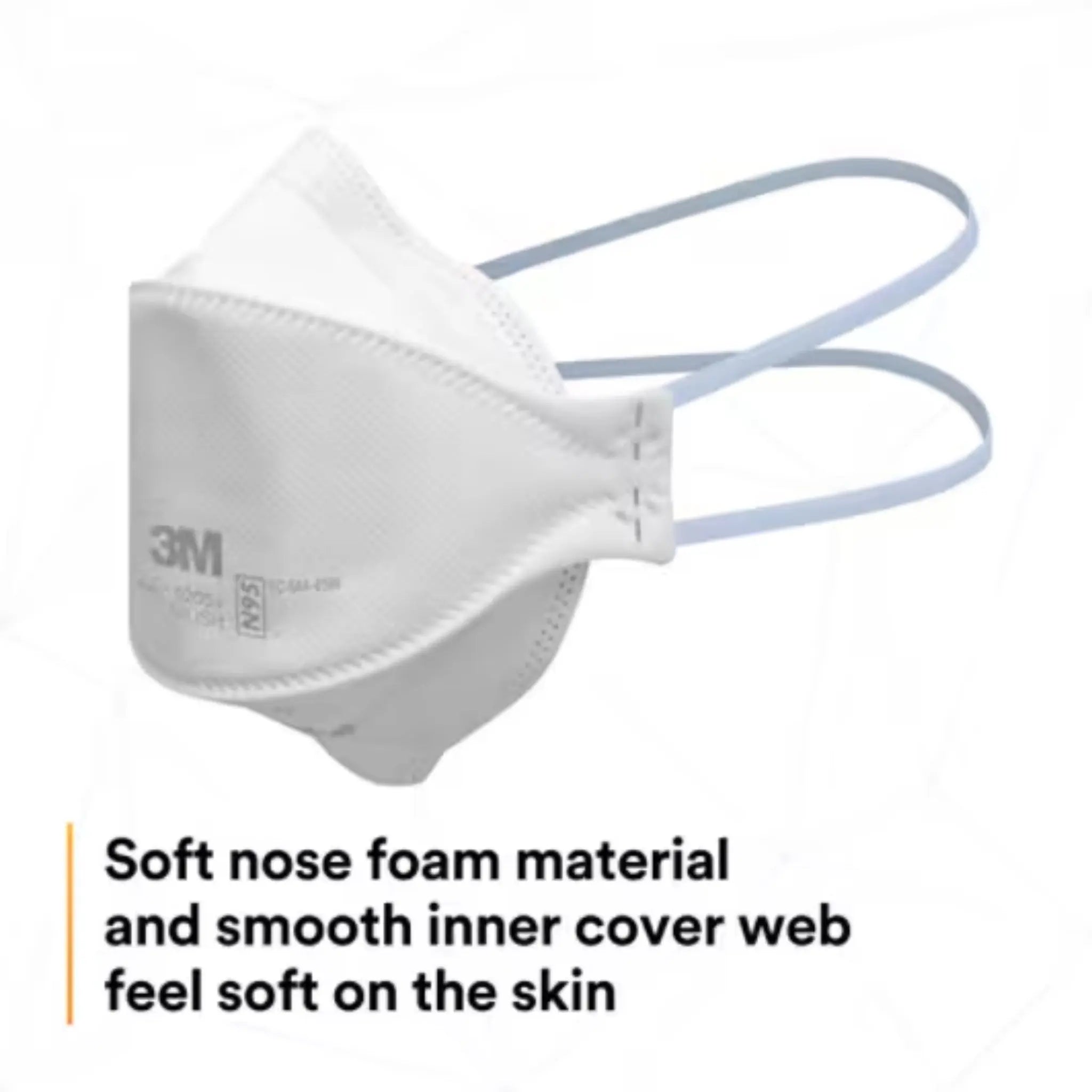 3M 9205+ N95 Aura Particulate Respirator Mask, White, Standard