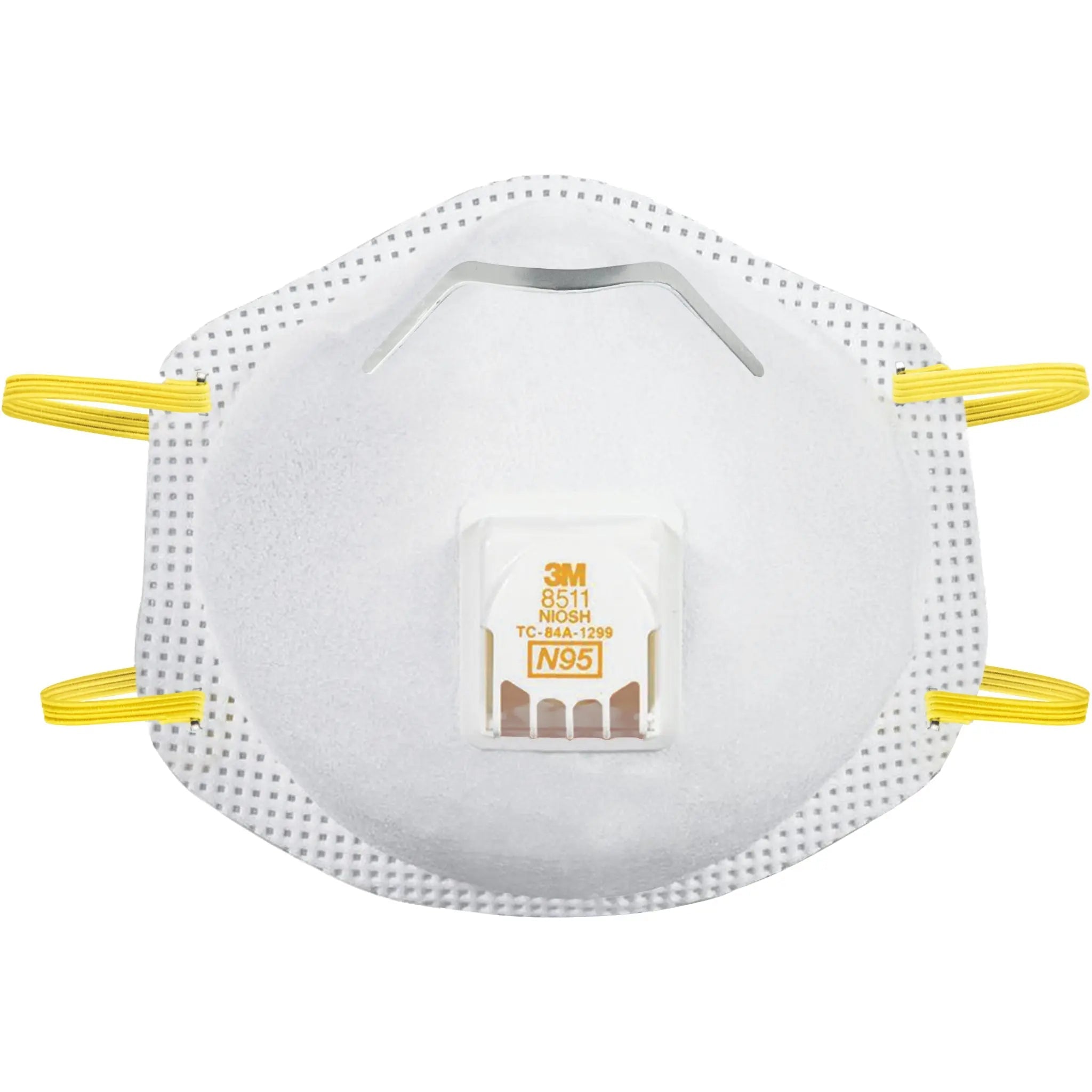 3M 8511 N95 Particulate Respirator Mask with CoolFlow Valve, White