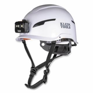 Klein  Safety Helmet, Type-2, Non- Vented Class C, with Rechargeable Headlamp