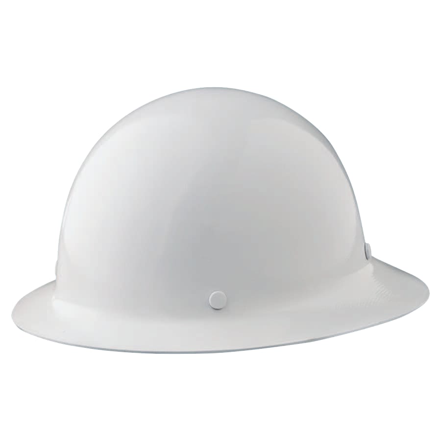 MSA White Skullgard Full Brim Hard Hat #475408