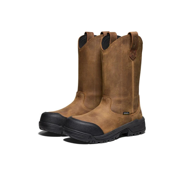 Keen Women's Evanston Pull-On Waterproof Boot (Carbon Toe)