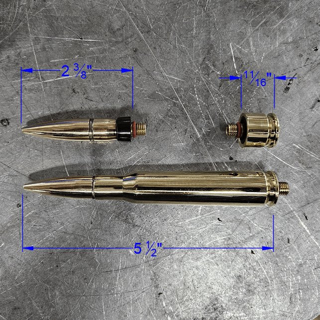 50 Cal BMG Bullet Tig Welding Back Cap Set