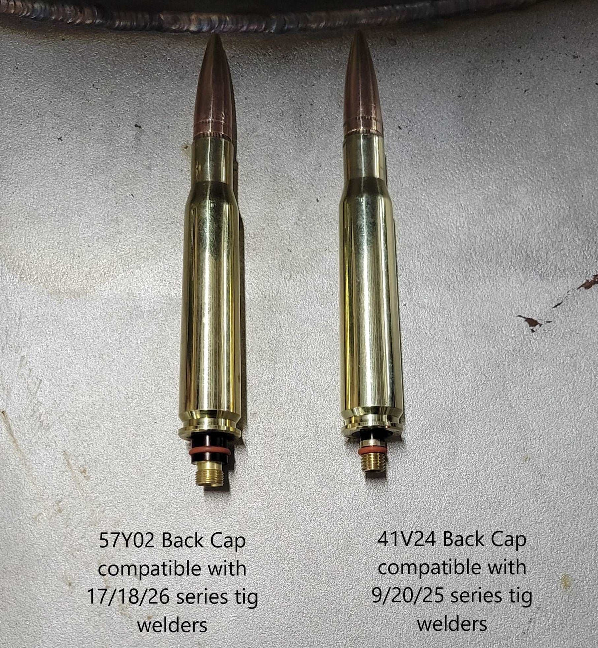 50 Cal BMG Long Bullet Tig Welding Back Cap