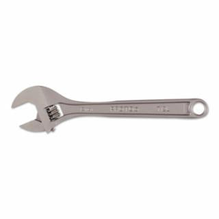 Proto Click-Stop Adjustable Wrenches, 12 in Long, 1 1/2 in Opening, Chrome