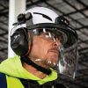 Klein Face Shield, Safety Helmet and Cap-Style Hard Hat, Clear