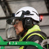 Klein Face Shield, Safety Helmet and Cap-Style Hard Hat, Clear