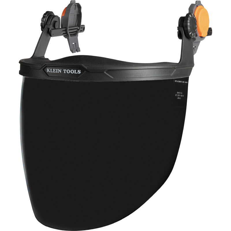 Klein Face Shield, Safety Helmet and Cap-Style Hard Hat, Gray Tint