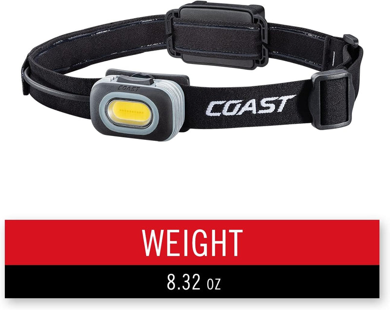 COAST 560 Lumen Dual Color LED Headlamp with Flood and Spot Beams RL10