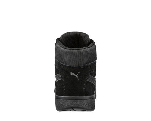 PUMA ICONIC WOMENS SUEDE BLK/BLK MID MID ASTM EH SR #630315