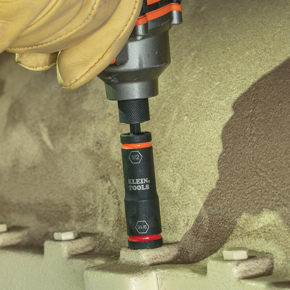 Klein  Flip Impact Socket Adapter, Large, 1/2 to 1/2-Inch #66078