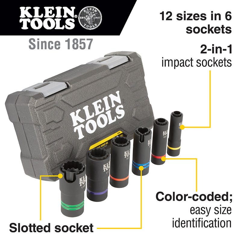 Klein 6-in-1 Impact Socket Set