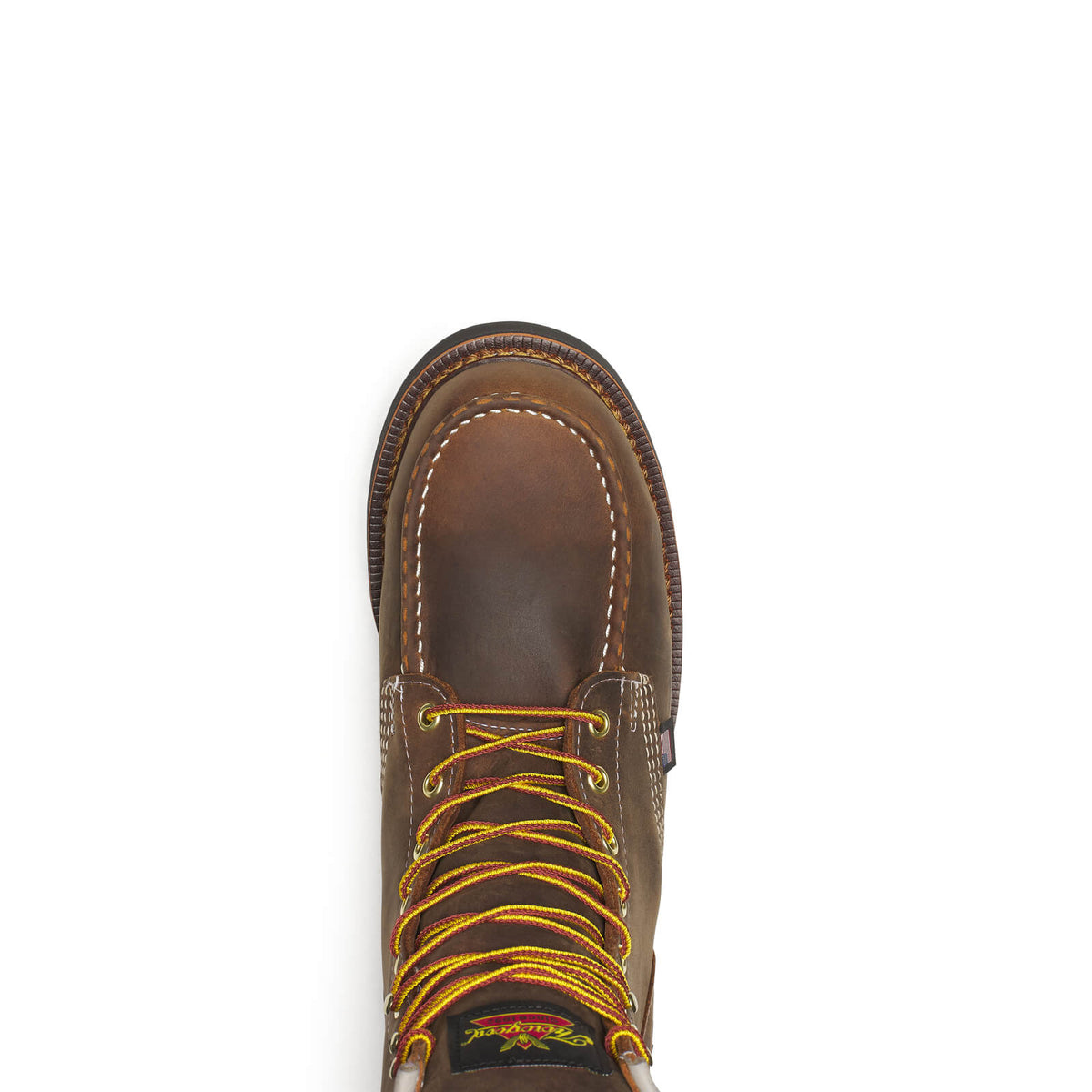 Thorogood 1957 Series WP 8″ Crazy Horse Steel Moc Toe BLK Wedge  804-3878