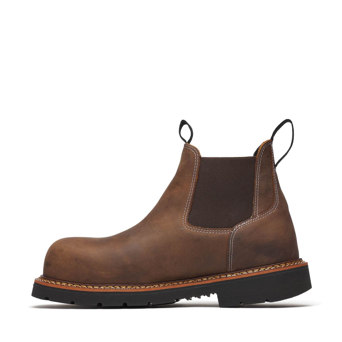Thorogood American Heritage Chelsea Crazy Horse Nano Round Toe BLK 90 #804-4109
