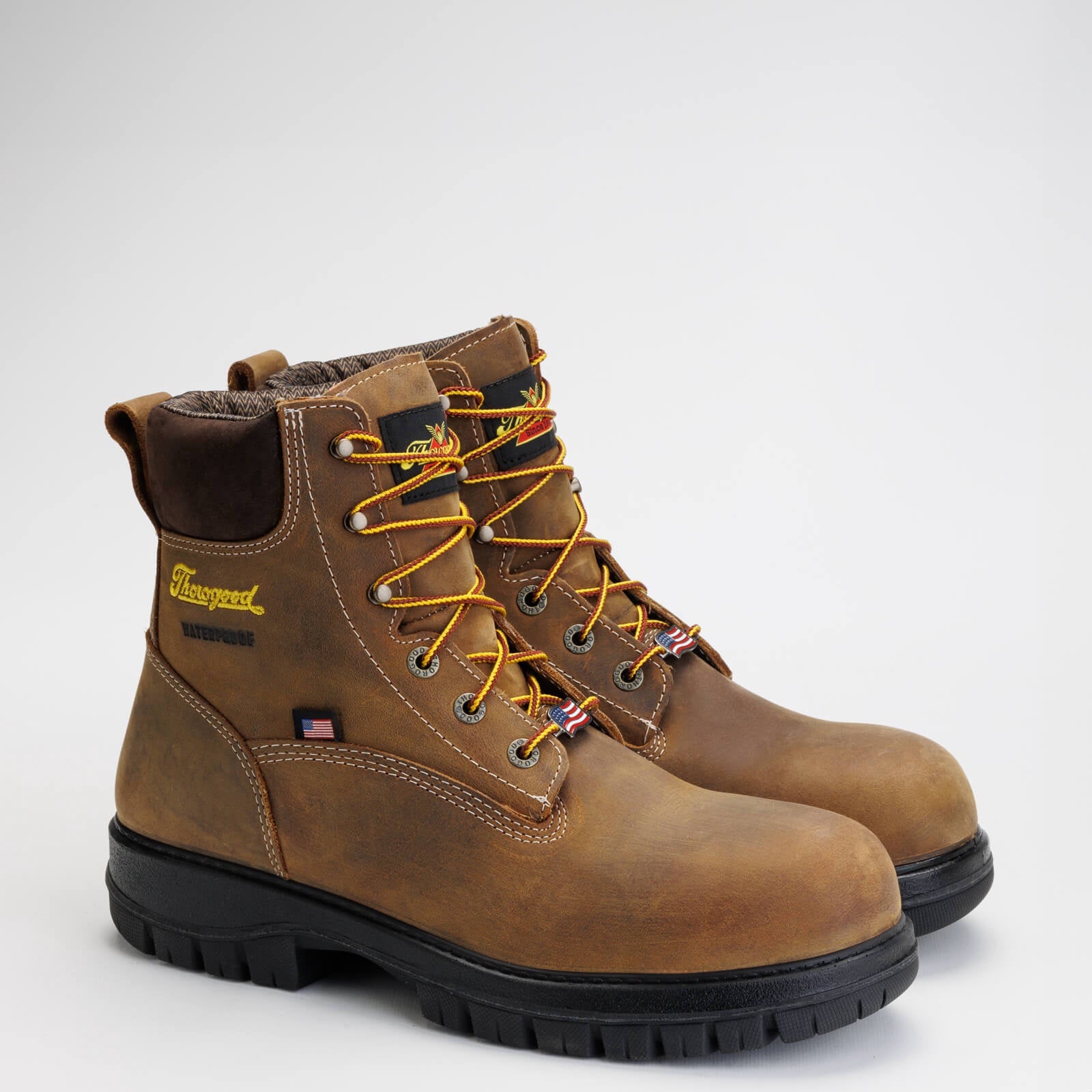 Thorogood Genesis Series – 6″ Chestnut-Nano Safety Toe–Waterproof #804-4149