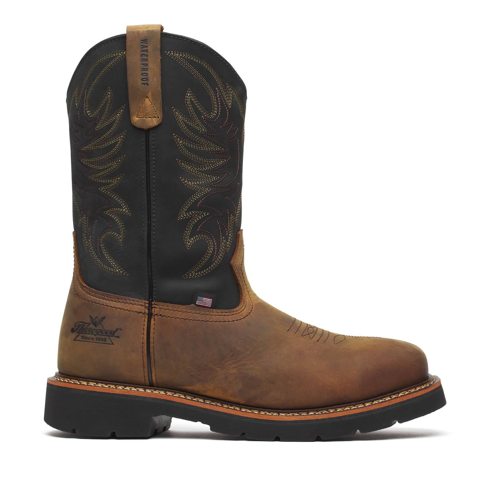 Thorogood Square Toe Wellington – Waterproof – 11″ Safety Toe #804-4330