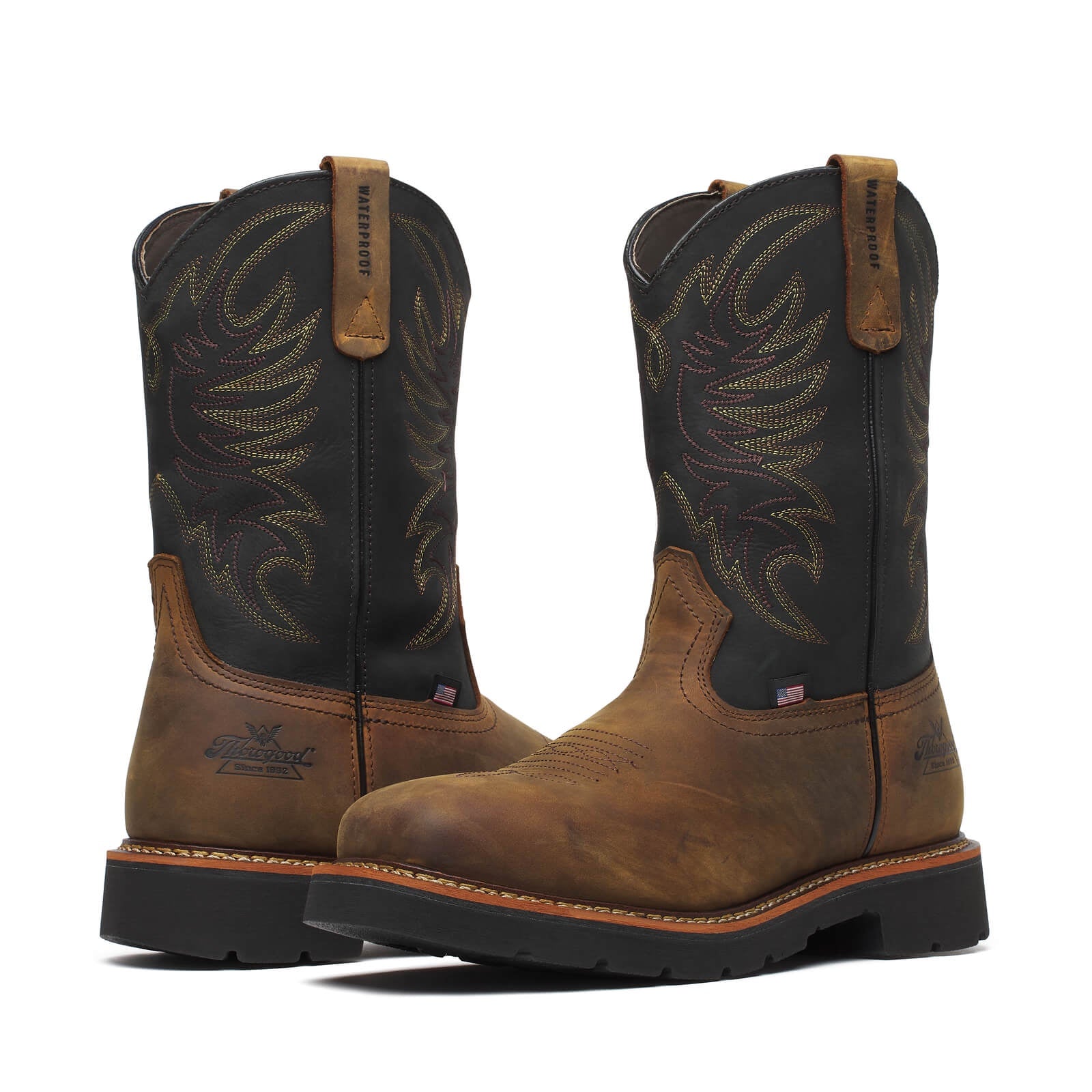 Thorogood Square Toe Wellington – Waterproof – 11″ Safety Toe #804-4330
