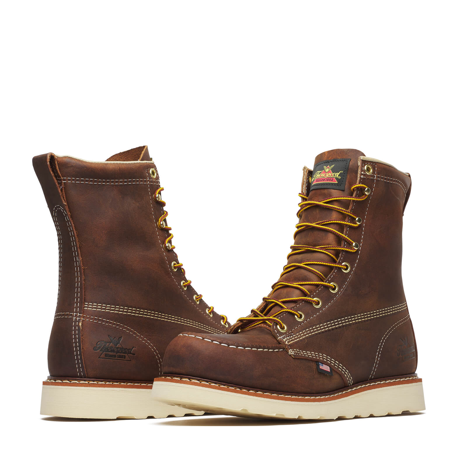 Thorogood 8" Crazyhorse Moc Toe Safety Boots #804-4478