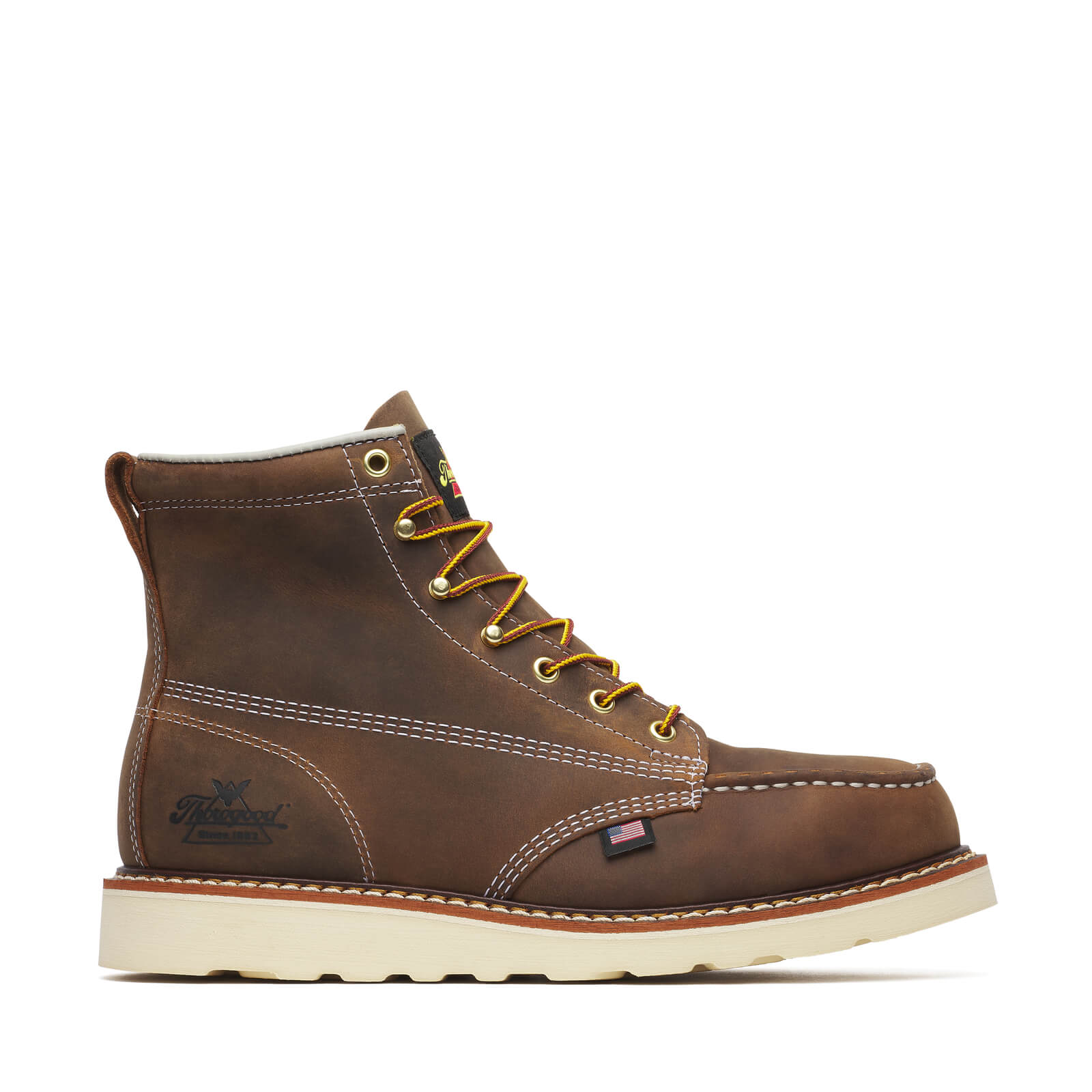 Thorogood American Heritage-6" Steel Toe Crazy Horse Moc Toe #804-4575