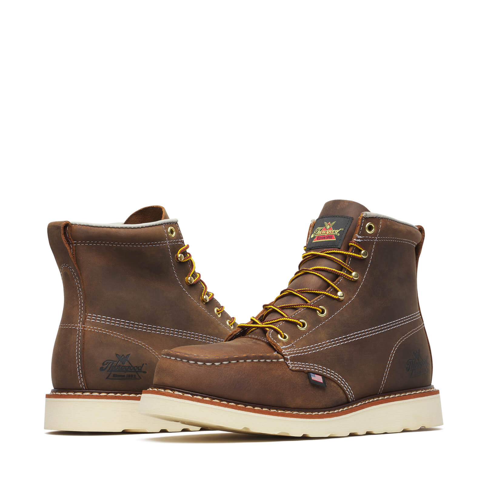 Thorogood American Heritage-6" Steel Toe Crazy Horse Moc Toe #804-4575