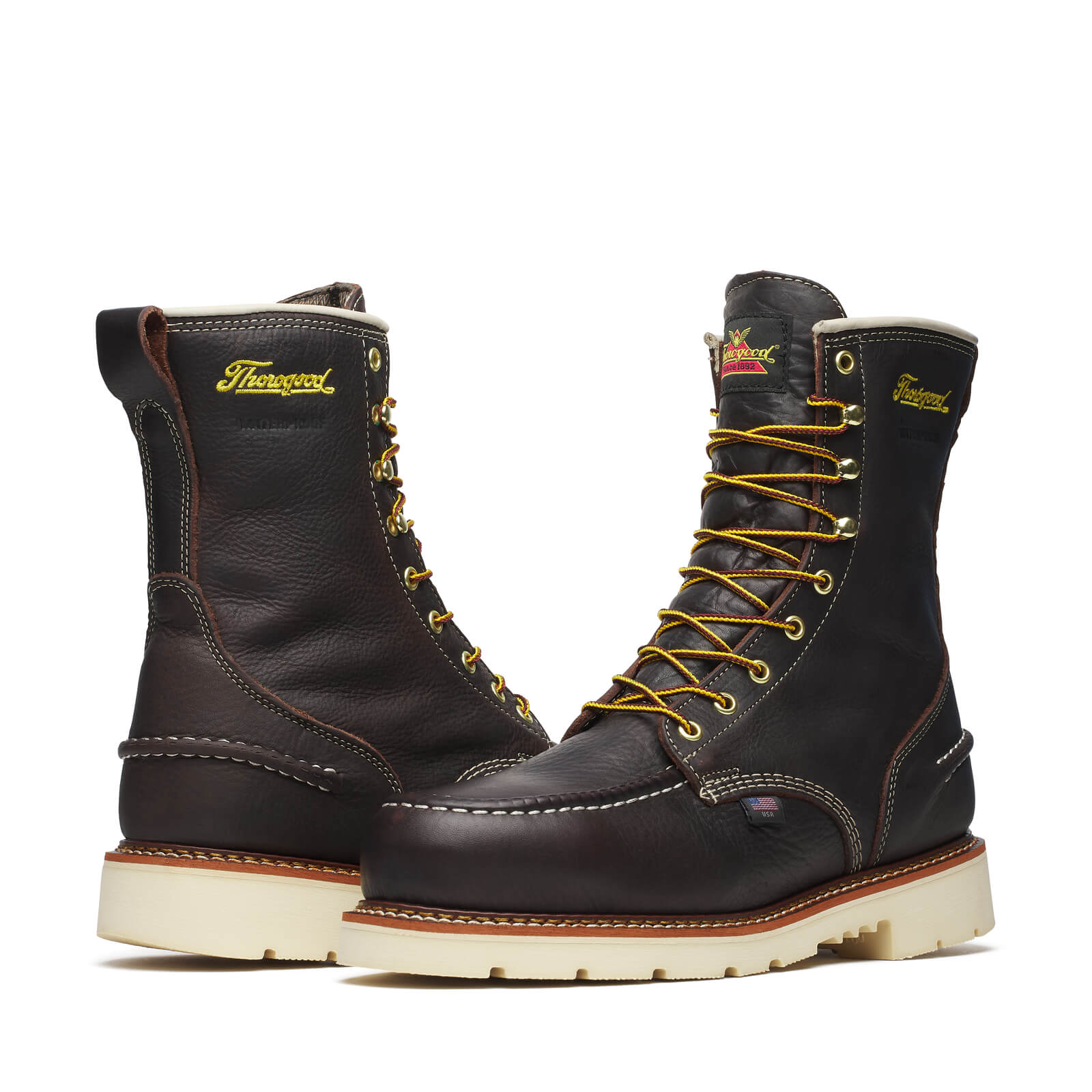 Thorogood USA 1957 Series– 8" Waterproof Briar Pitstop Steel Toe #804-4941