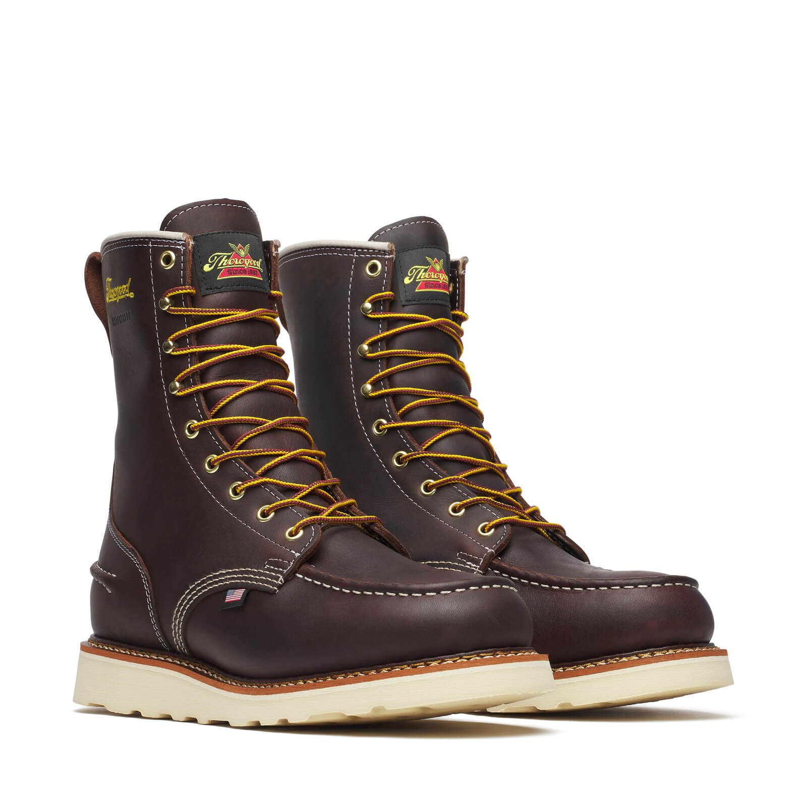 Thorogood 1957 Series Waterproof 8″ Briar Pitstop Moc Toe MAXWear Wedg