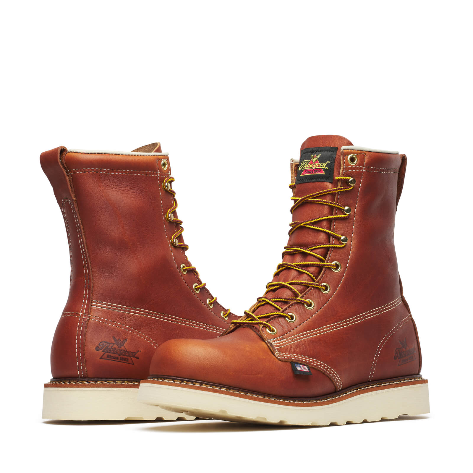 Thorogood 8" Plain Soft Toe Work Boot #814-4364