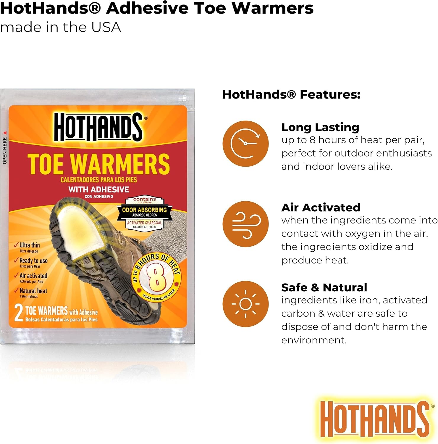 HotHands Toe Warmers  #TT-1
